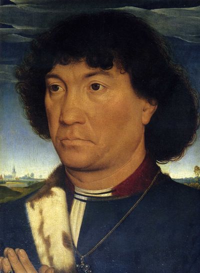 1480-85-H.Memling-Portrait d'un homme de la famille Lespinette-La Haye
